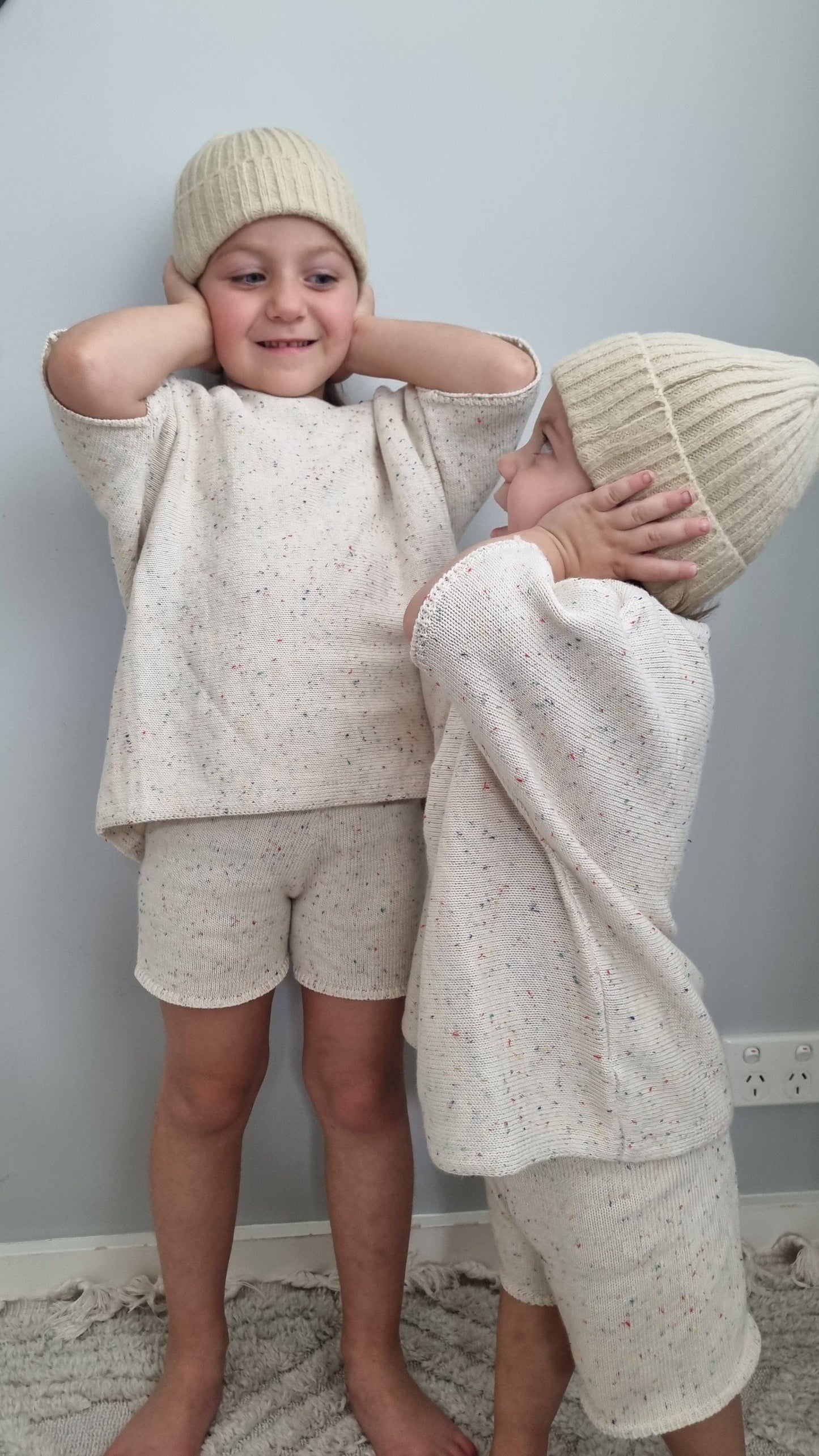 Toddler speckled set 6-12m