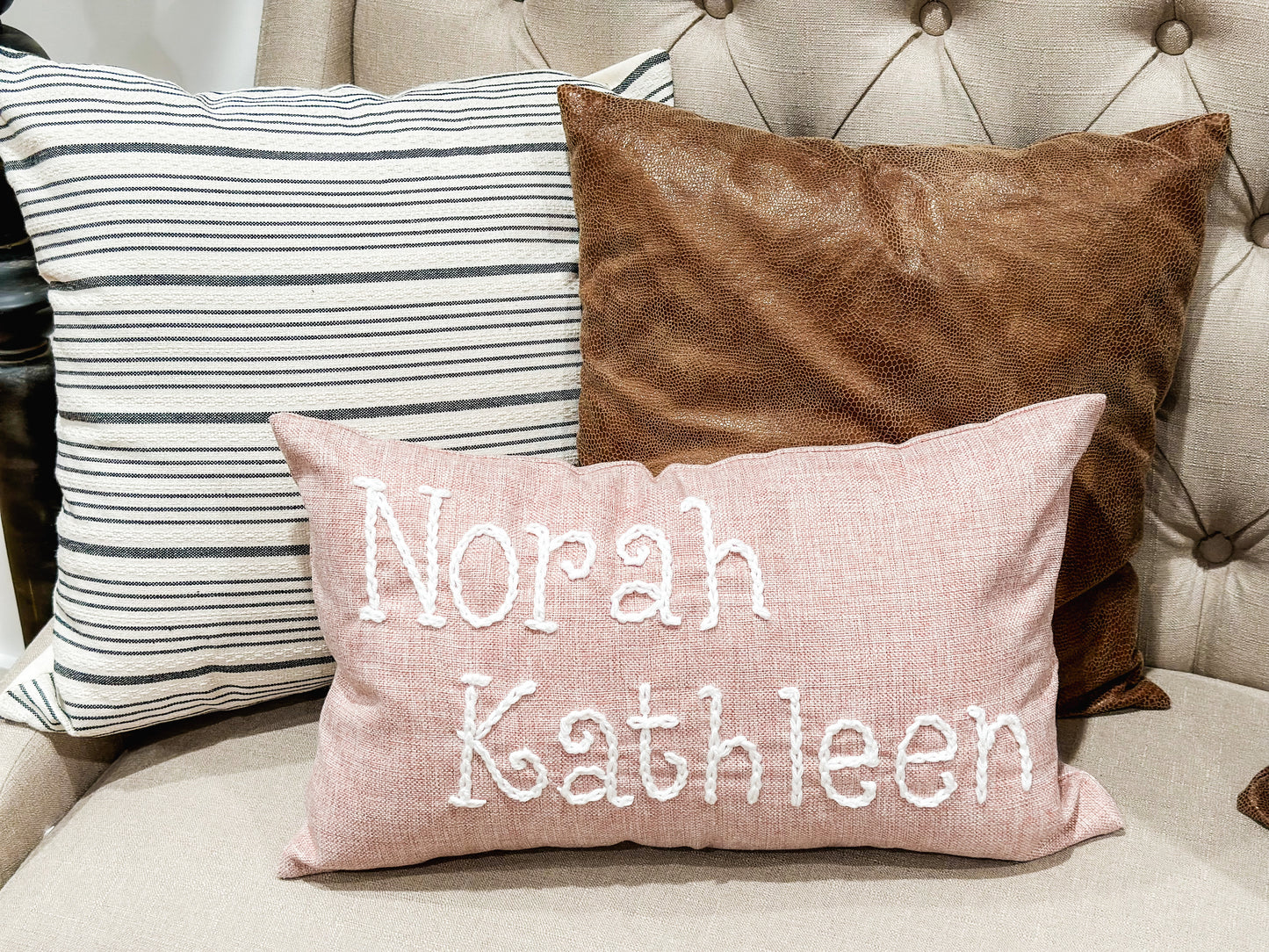 Hand Stitched Pillow