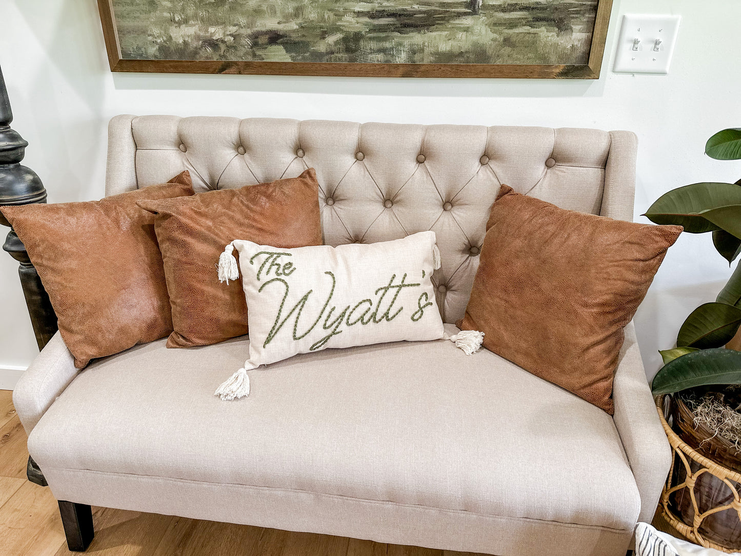 Hand Stitched Pillow
