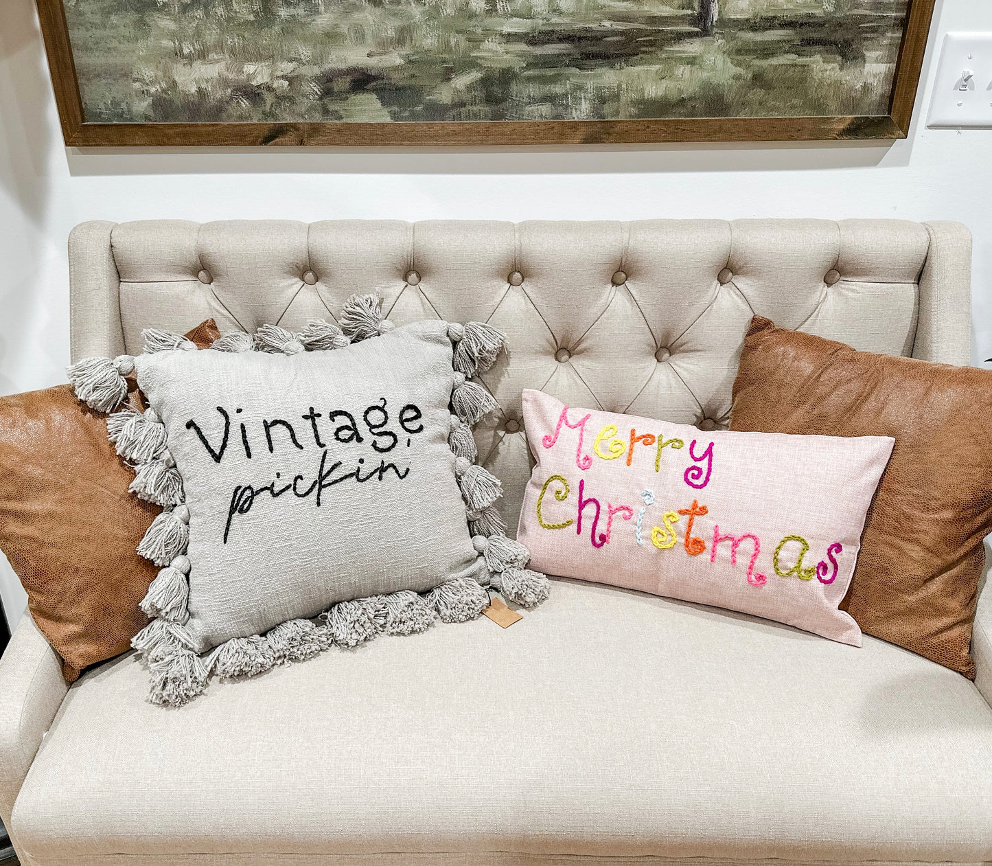 Hand Stitched Pillow