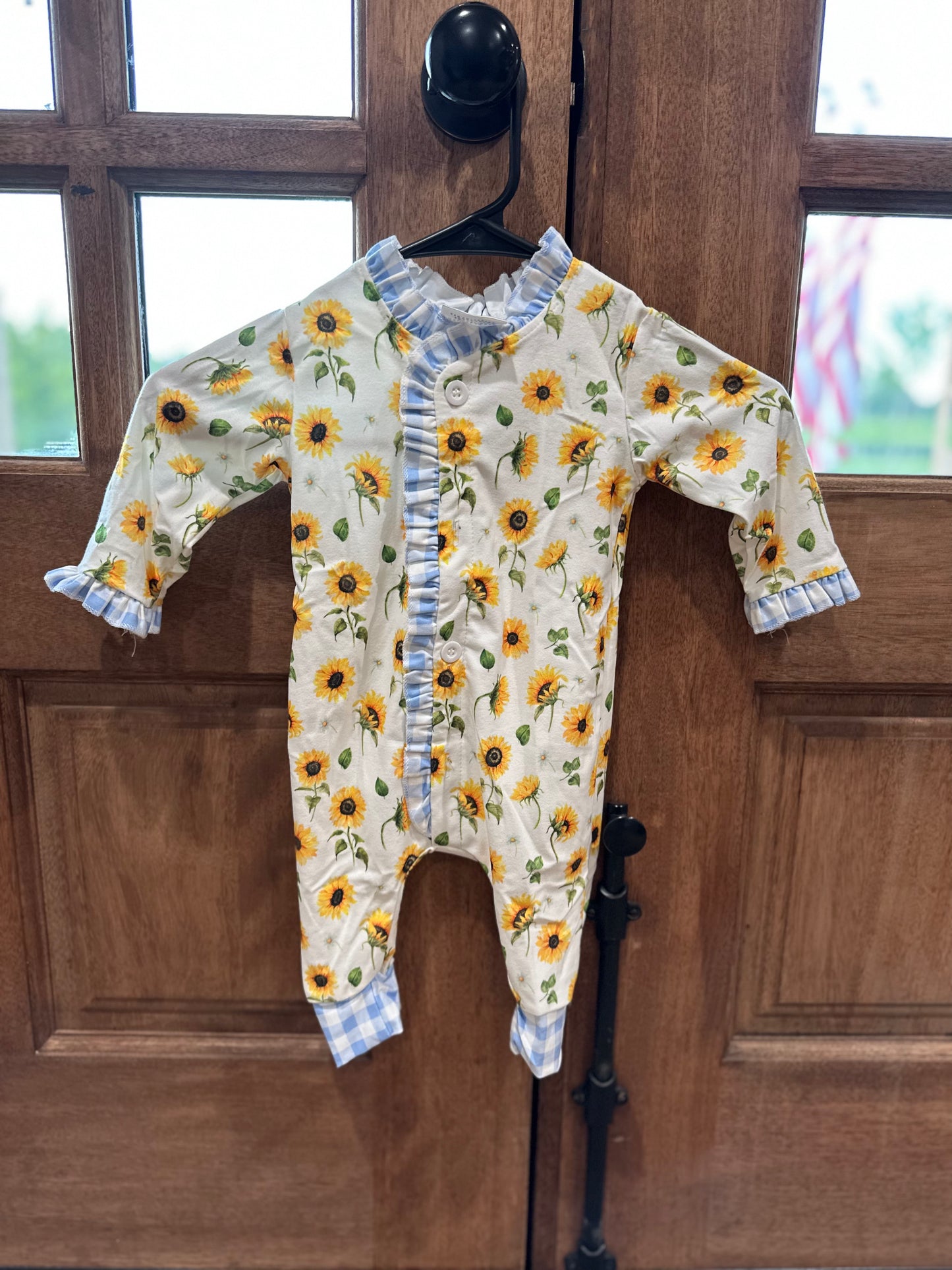 Sunflowers - Ruffle Buttflap Pjs