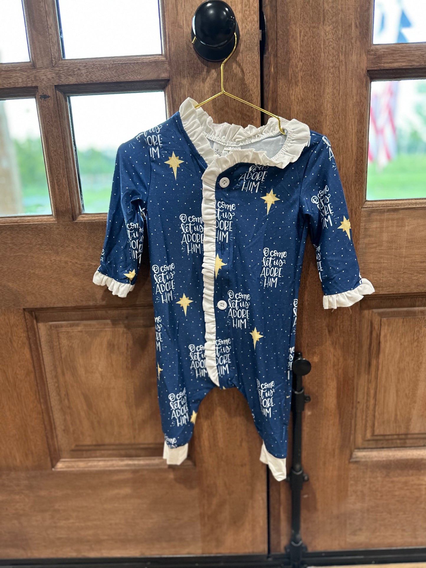 Bethlehem Star - Ruffle Buttflap Pjs & One piece Buttflap
