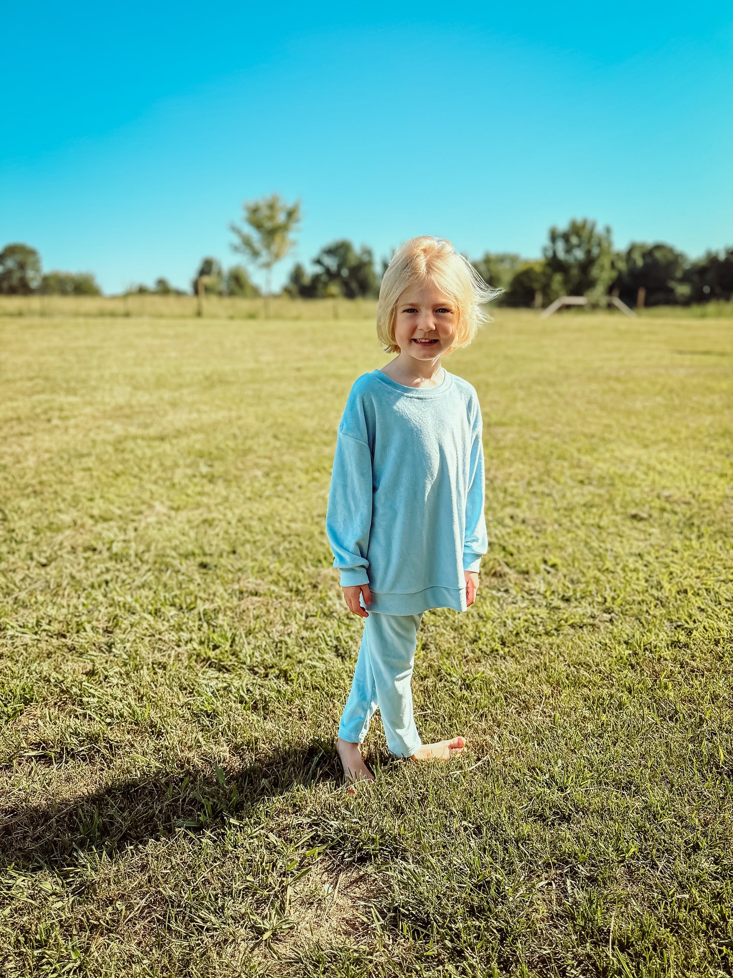 Blue Velour Set