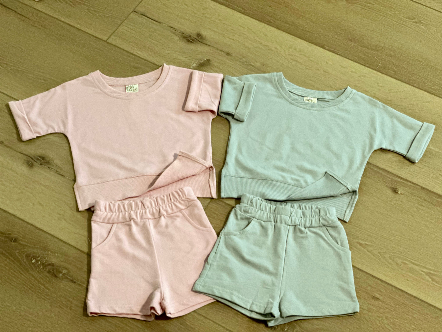 Grey Short Sleeve Set