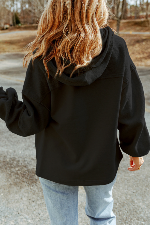 Black Zip Up Hoodie Jacket