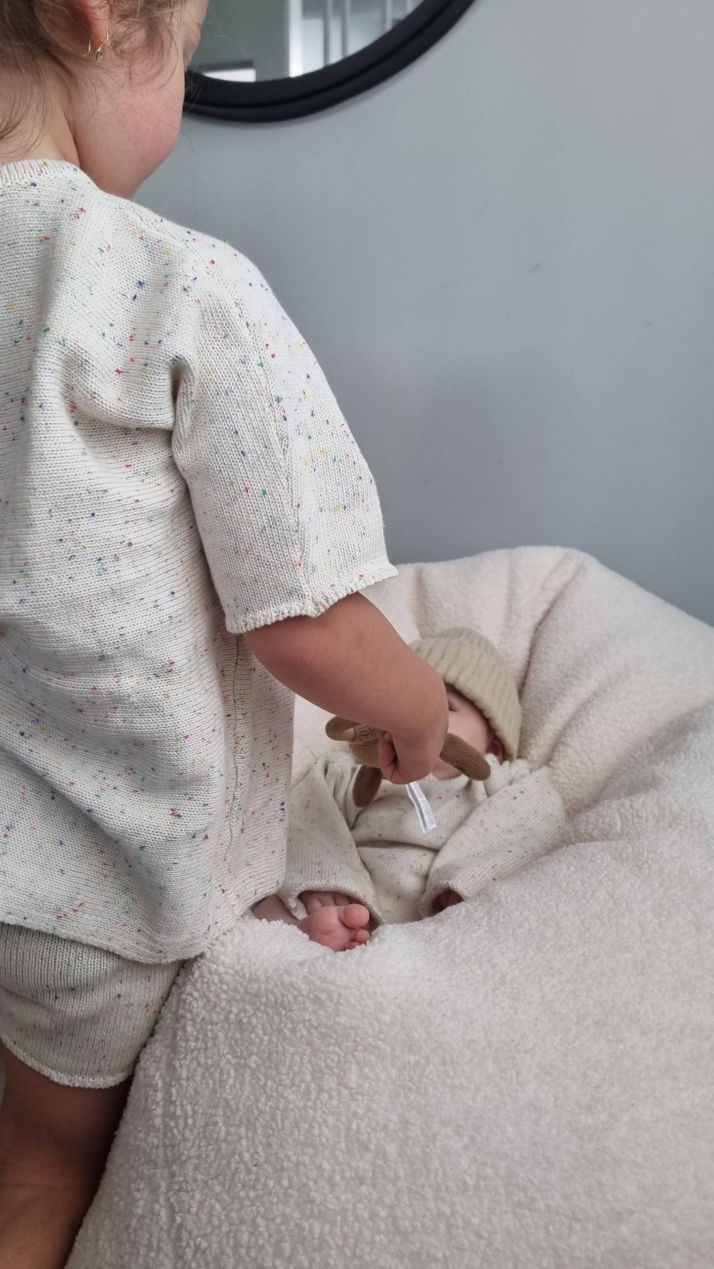 Toddler speckled set 6-12m