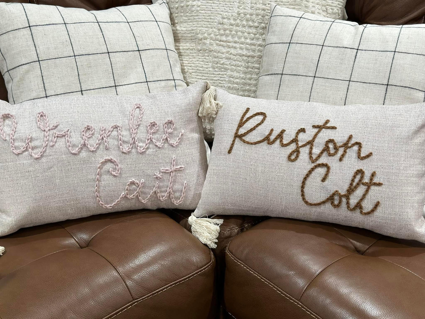 Hand Stitched Pillow